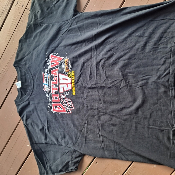 Port and Company Black Outlaw Thunder Tour 20th Anniversary Tee - Picture 2 of 5
